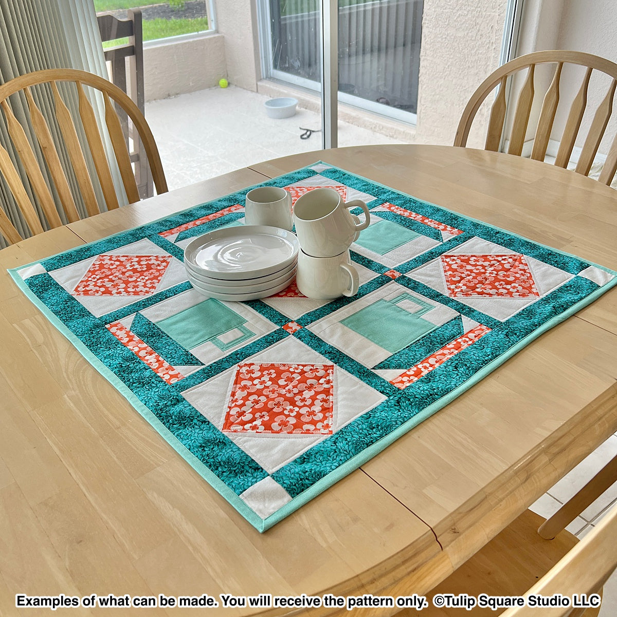 517 COFFEE TIME TABLE TOPPER DIGITAL PATTERN PDF