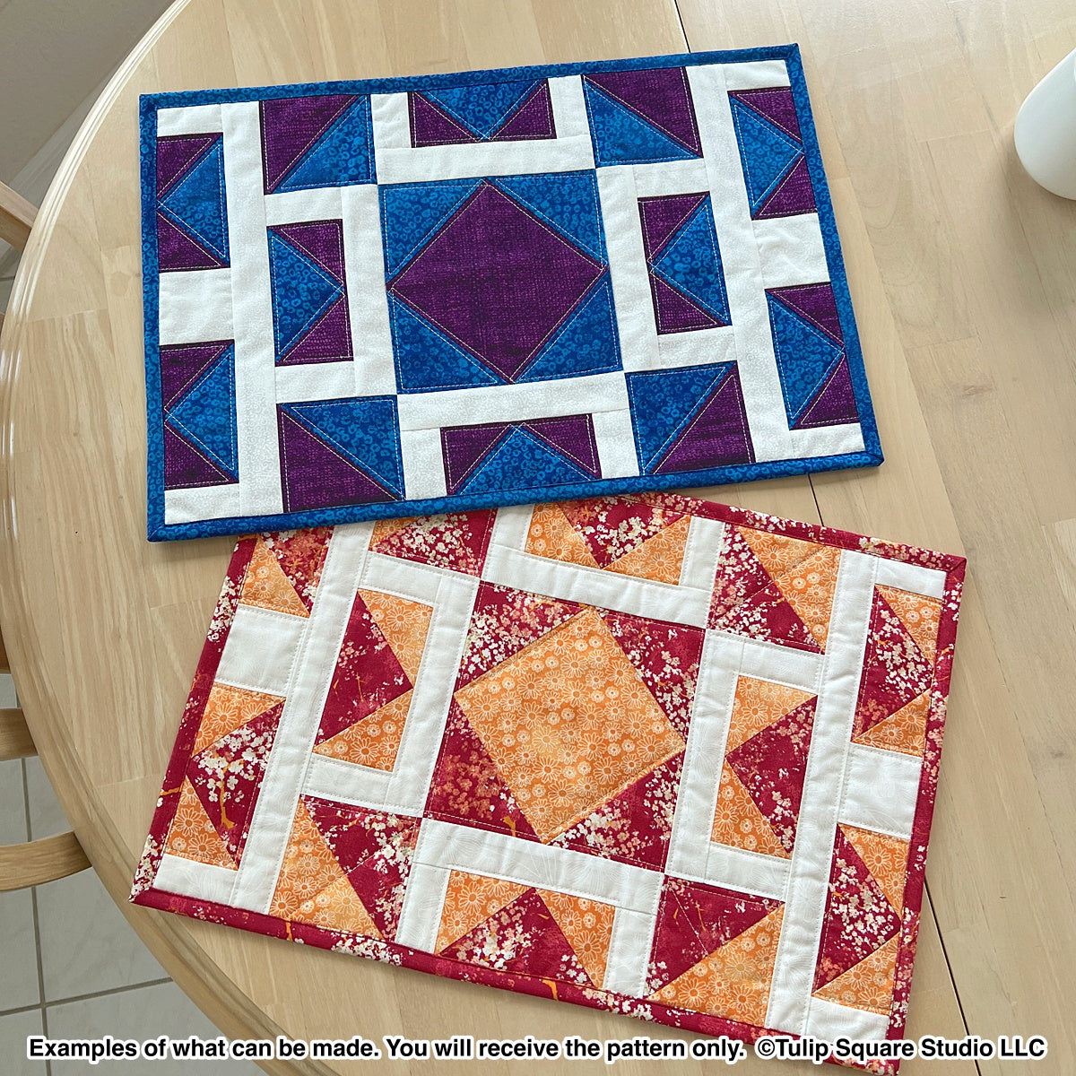 619 CHECKERED TABLE PLACEMATS DIGITAL PATTERN PDF
