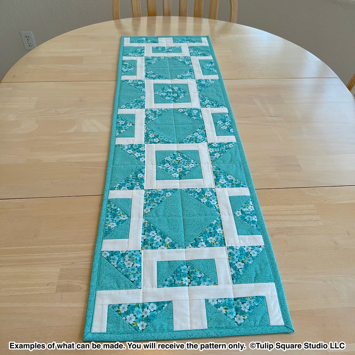 618 SHATTERED DIAMONDS TABLE RUNNER DIGITAL PATTERN PDF