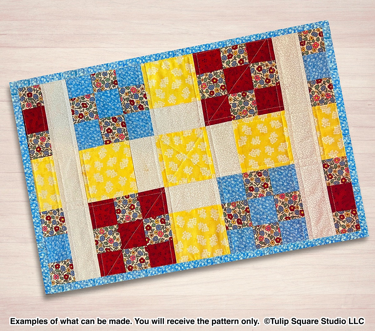 619 CHECKERED TABLE PLACEMATS DIGITAL PATTERN PDF