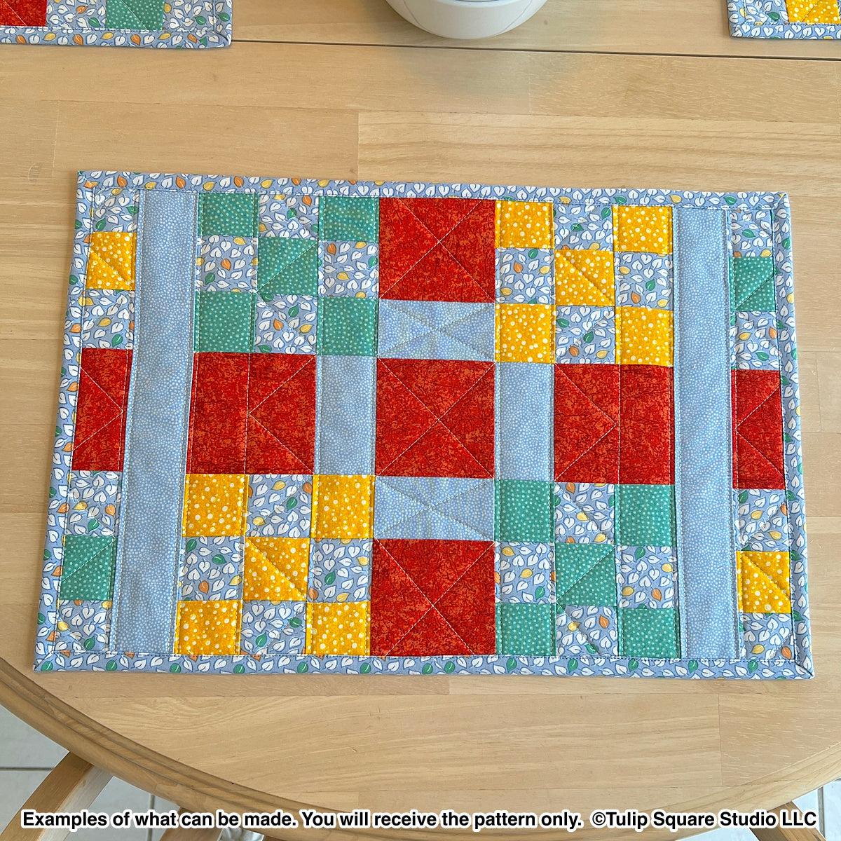 619 CHECKERED TABLE PLACEMATS DIGITAL PATTERN PDF
