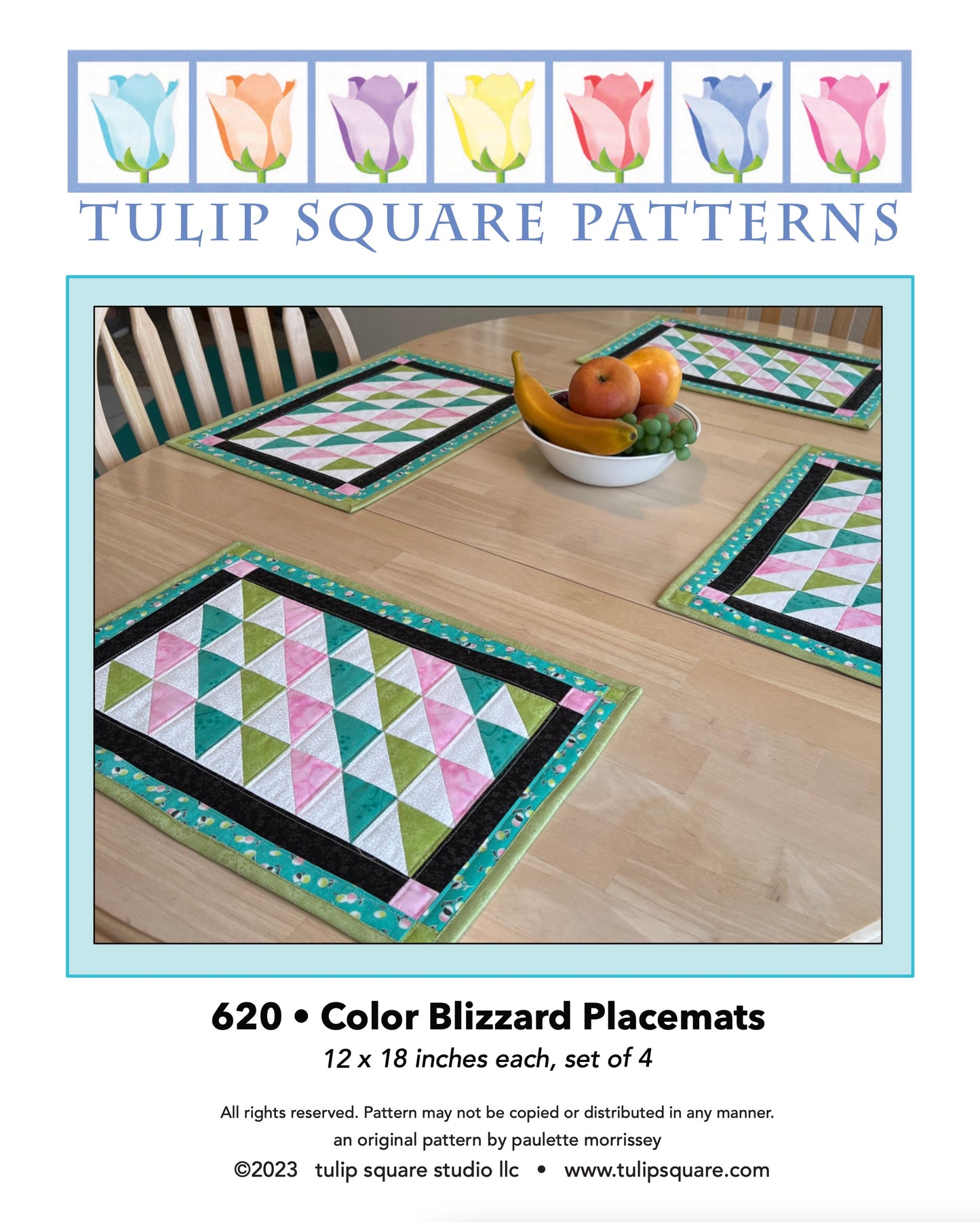 620 COLOR BLIZZARD PLACEMATS DIGITAL PATTERN PDF