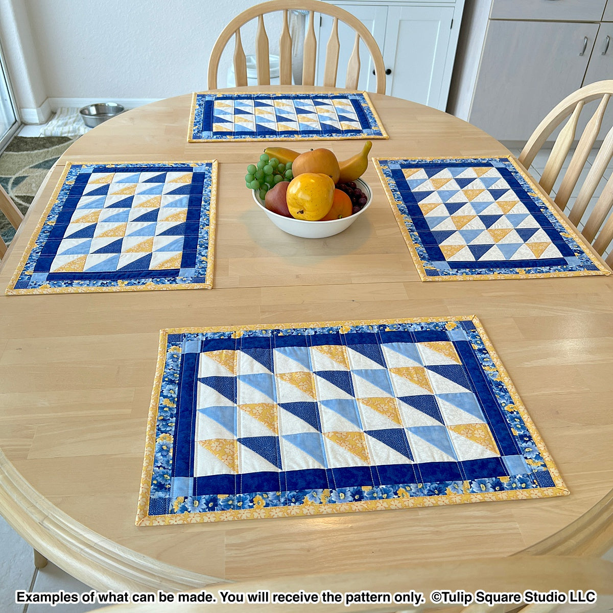 620 COLOR BLIZZARD PLACEMATS DIGITAL PATTERN PDF