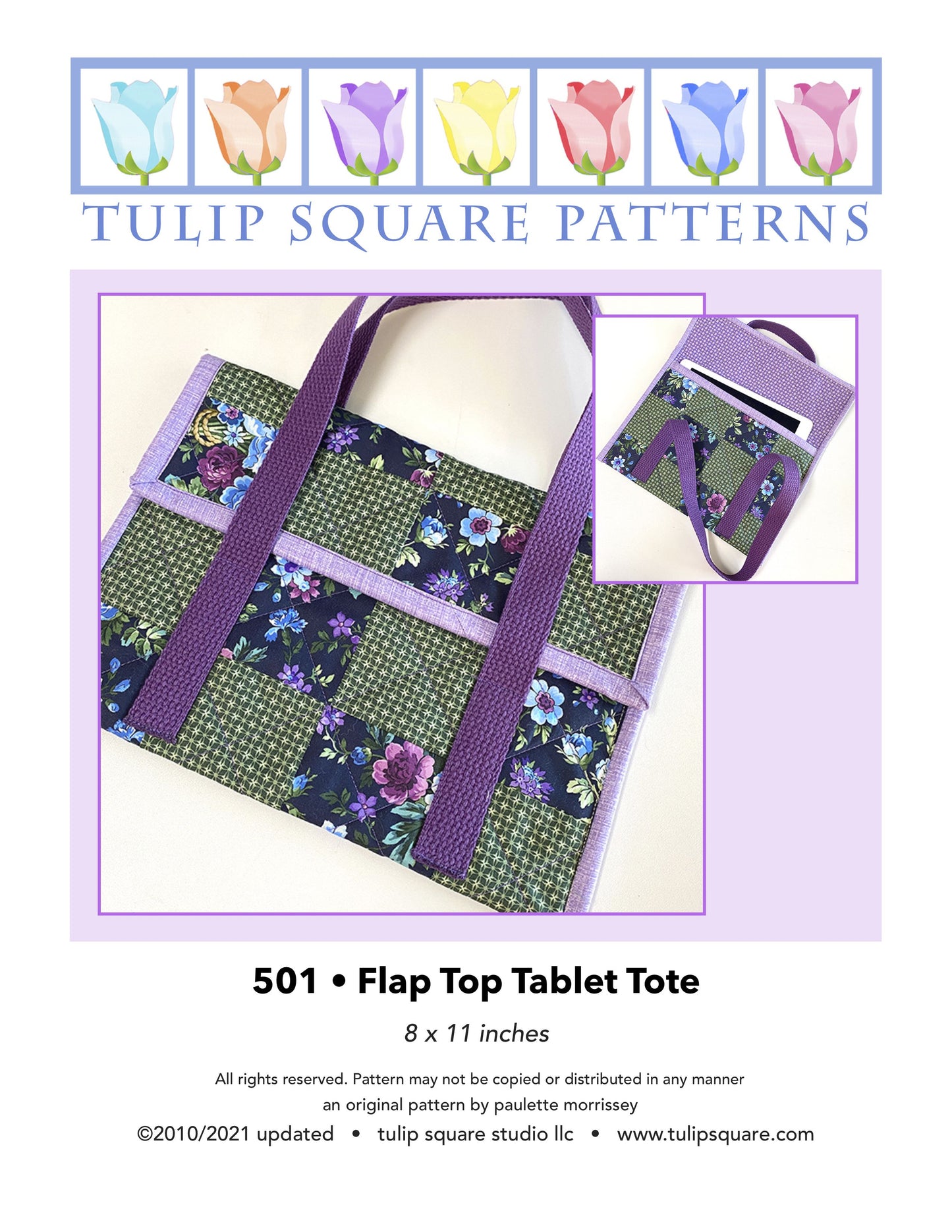 501 FLAP TOP TABLET TOTE DIGITAL PATTERN PDF