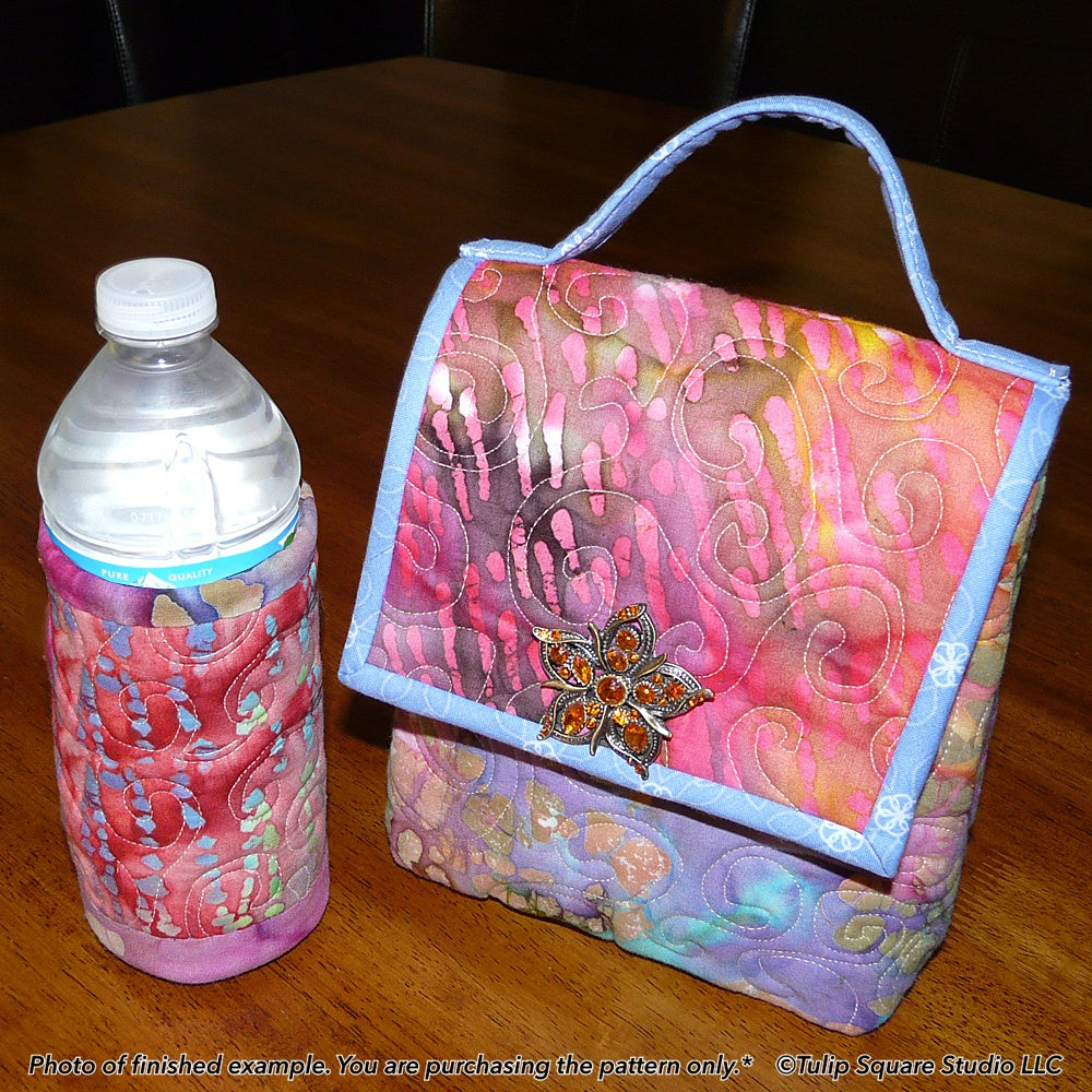 508 QUILTED LUNCH BAG & BEVERAGE COZY DIGITAL PATTERN PDF