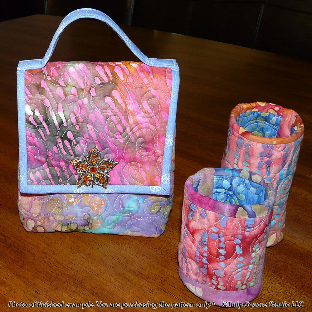 508 QUILTED LUNCH BAG & BEVERAGE COZY DIGITAL PATTERN PDF