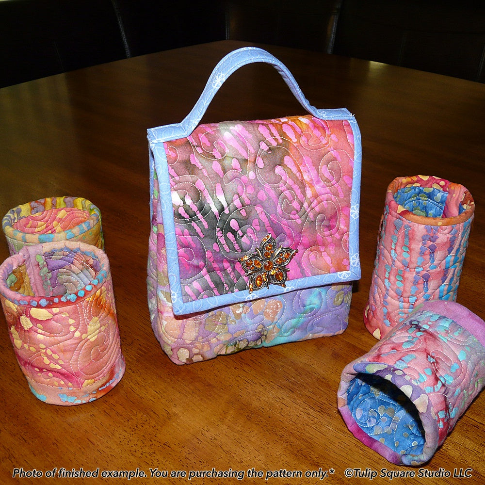 508 QUILTED LUNCH BAG & BEVERAGE COZY DIGITAL PATTERN PDF