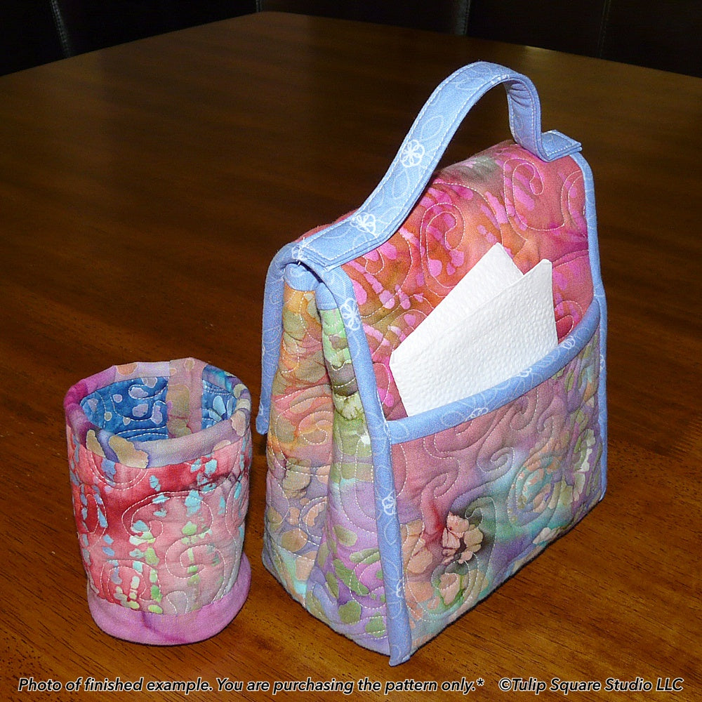 508 QUILTED LUNCH BAG & BEVERAGE COZY DIGITAL PATTERN PDF