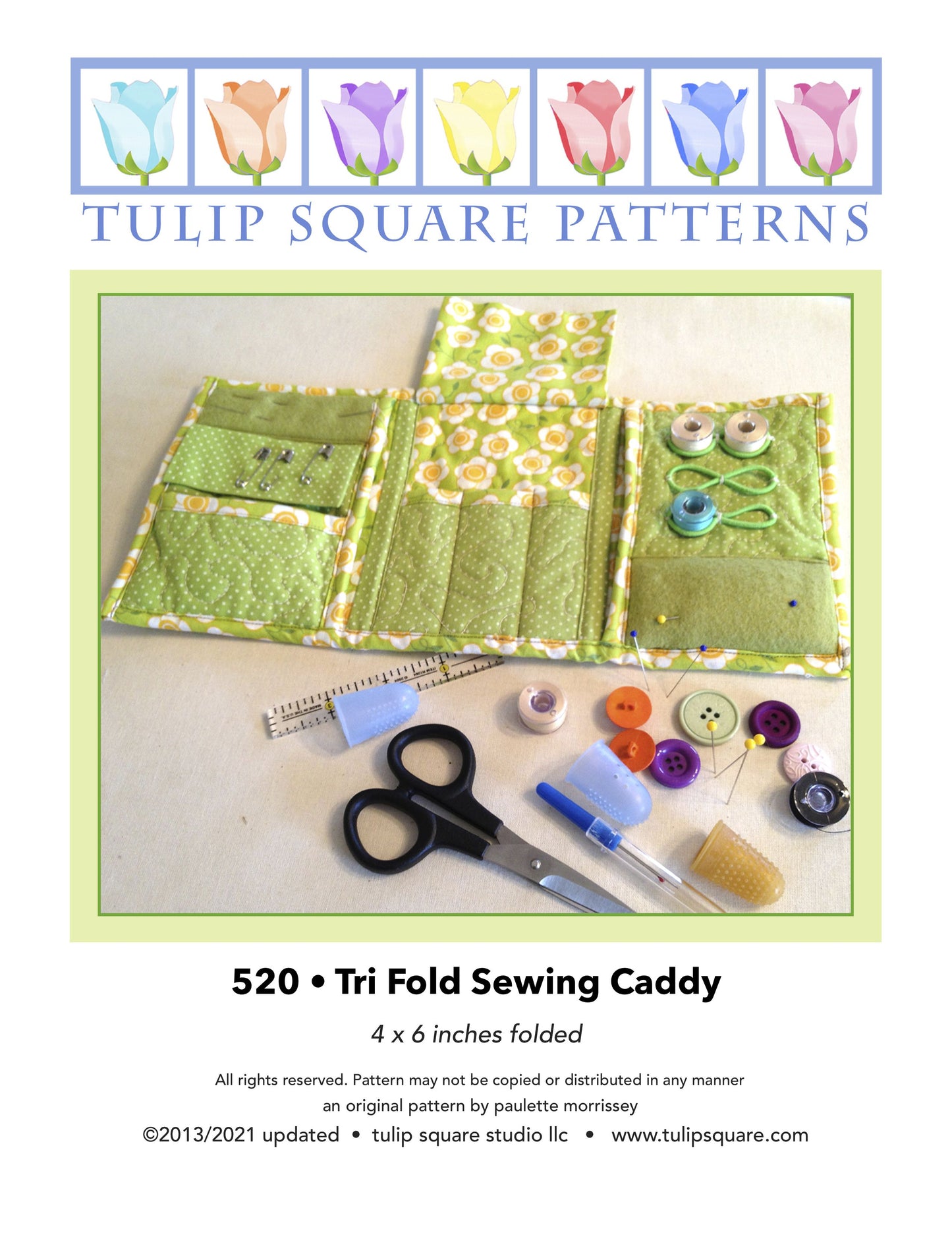 520 TRI FOLD SEWING CADDY DIGITAL PATTERN PDF