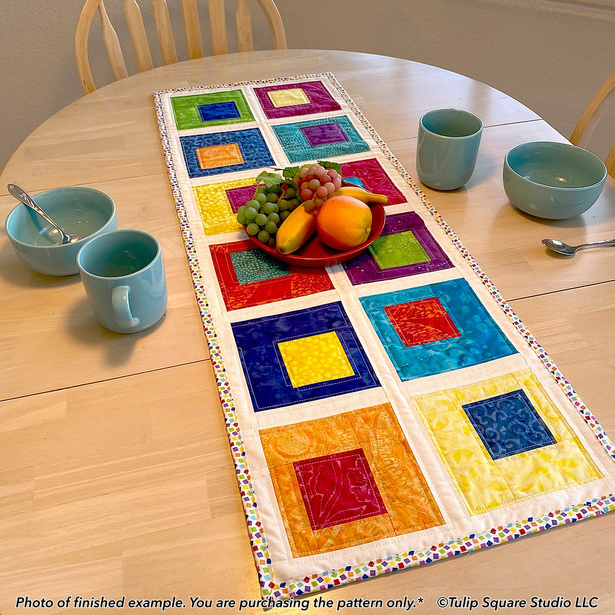 539 CRAZY BOXES TABLE RUNNER DIGITAL PATTERN PDF