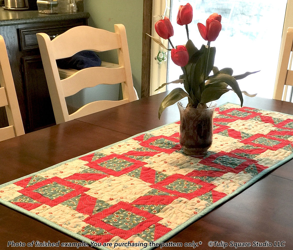 549 RAILROAD TRACKS TABLE RUNNER DIGITAL PATTERN PDF
