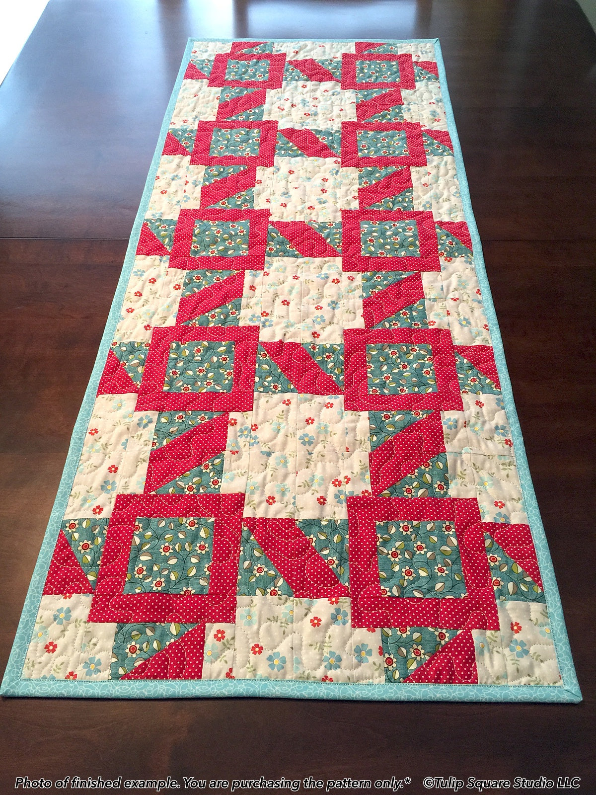 549 RAILROAD TRACKS TABLE RUNNER DIGITAL PATTERN PDF
