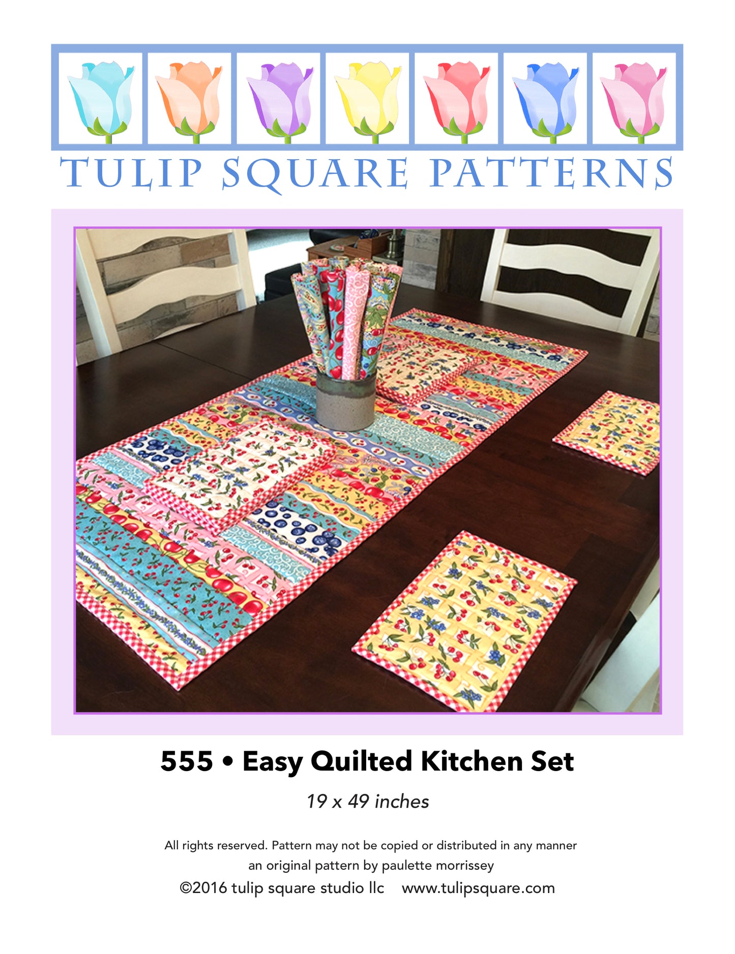 555 EASY QUILTED KITCHEN SET DIGITAL PATTERN PDF