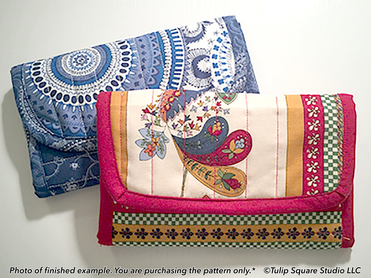 562 QUILTED CLUTCH STYLE WALLET DIGITAL PATTERN PDF