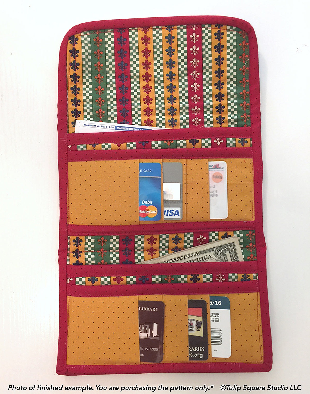 562 QUILTED CLUTCH STYLE WALLET DIGITAL PATTERN PDF