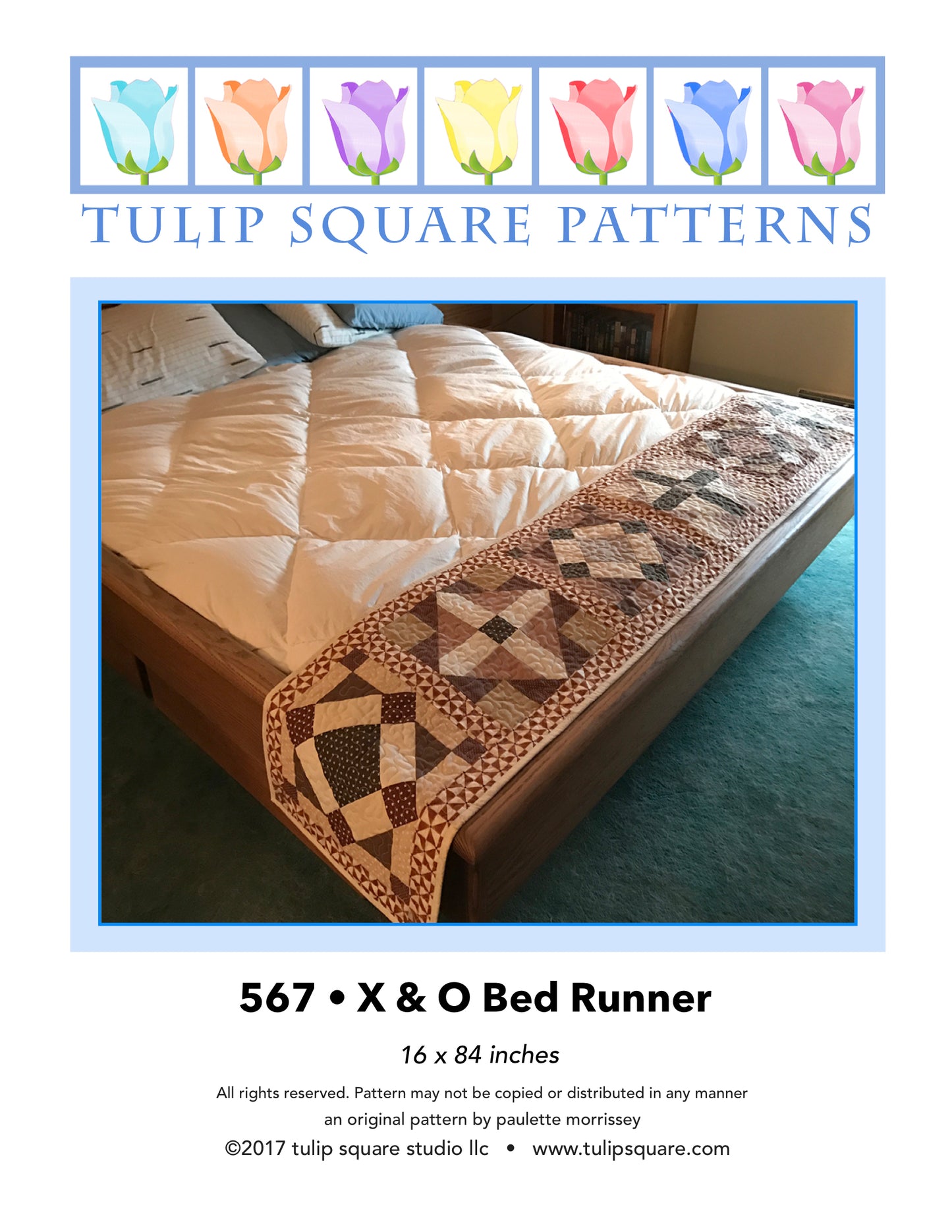 567 X & O BED RUNNER DIGITAL PATTERN PDF