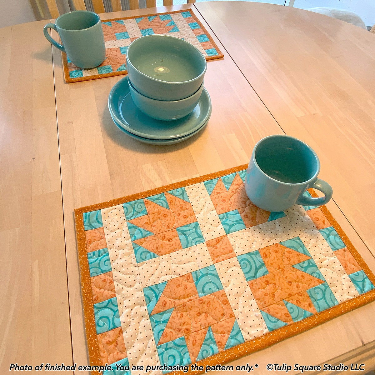 590 SNAZZY SQUARES PLACEMATS DIGITAL PATTERN PDF