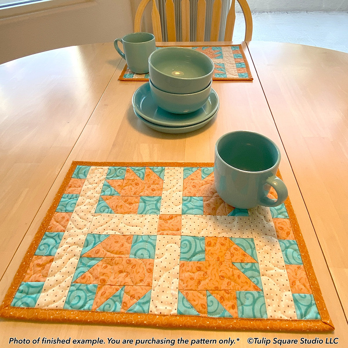 590 SNAZZY SQUARES PLACEMATS DIGITAL PATTERN PDF