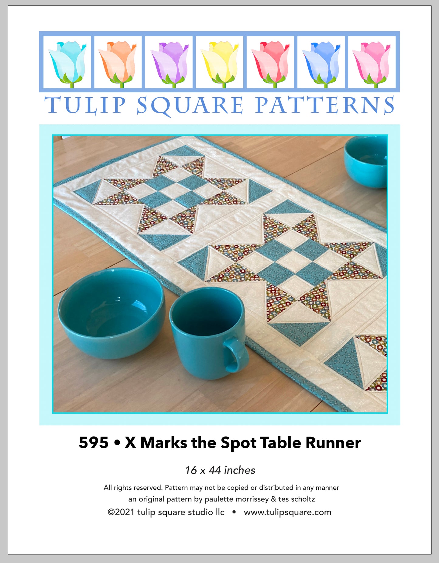 595 X MARKS THE SPOT TABLE RUNNER DIGITAL PATTERN PDF