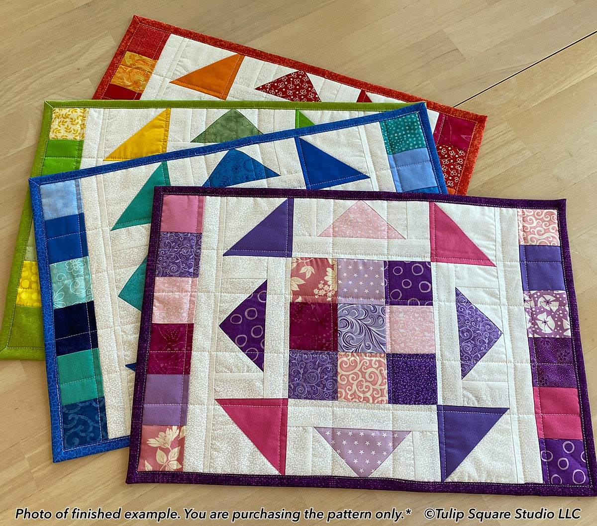 598 KALEIDOSCOPE PLACEMATS DIGITAL PATTERN PDF