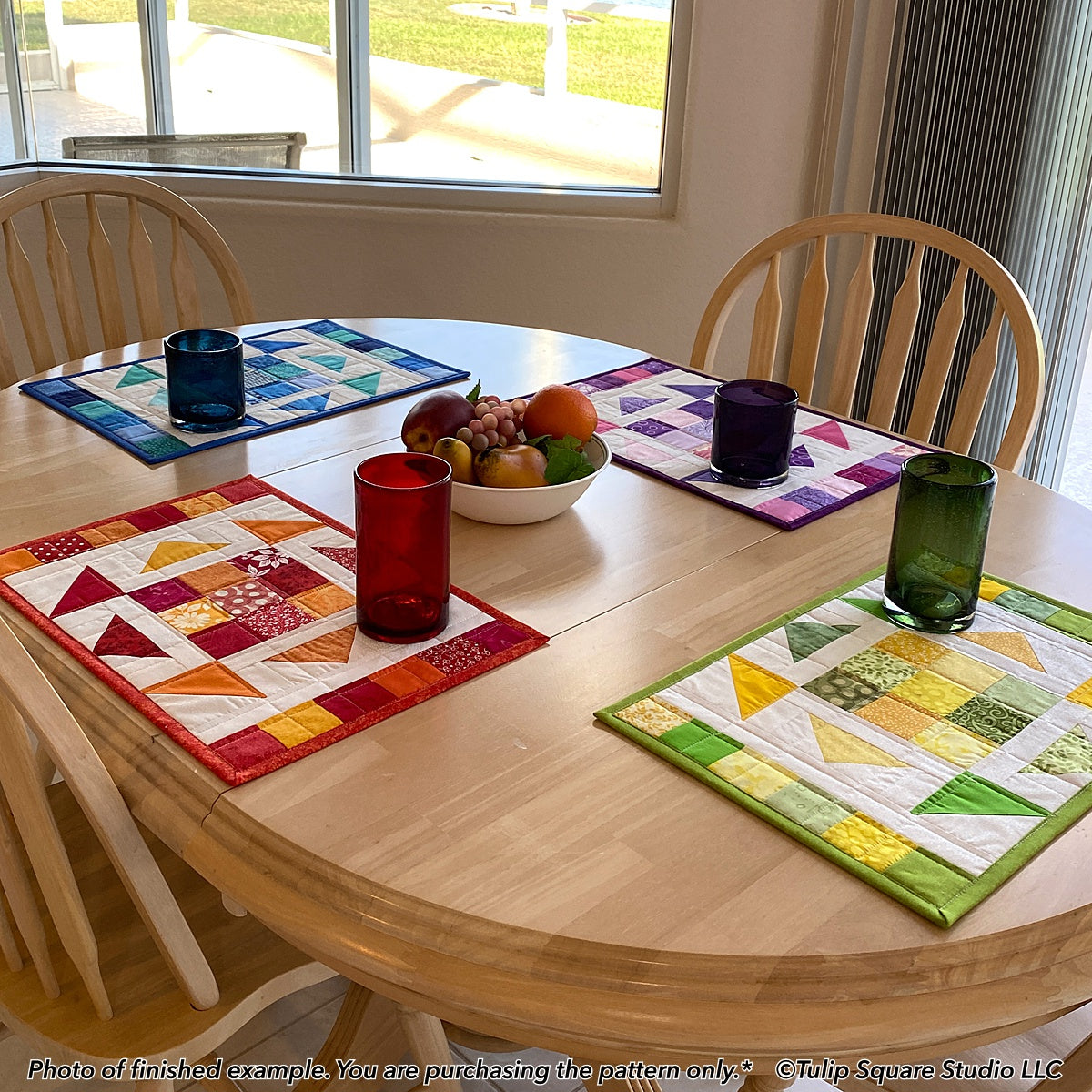598 KALEIDOSCOPE PLACEMATS DIGITAL PATTERN PDF
