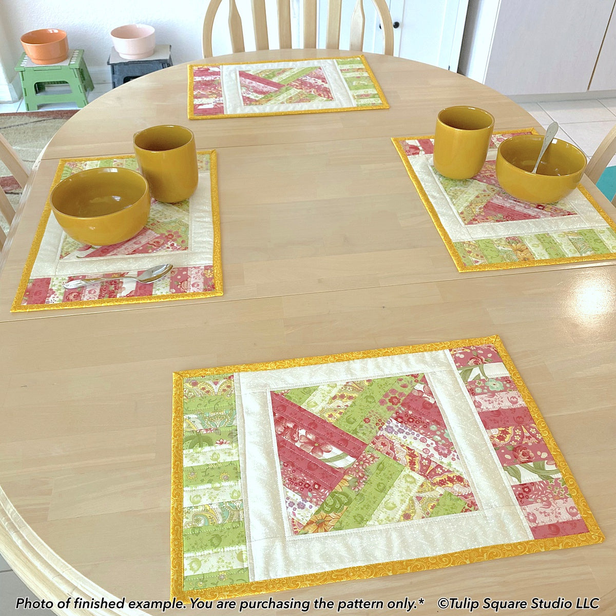 615 RAINBOW WEAVE PLACEMATS DIGITAL PATTERN PDF