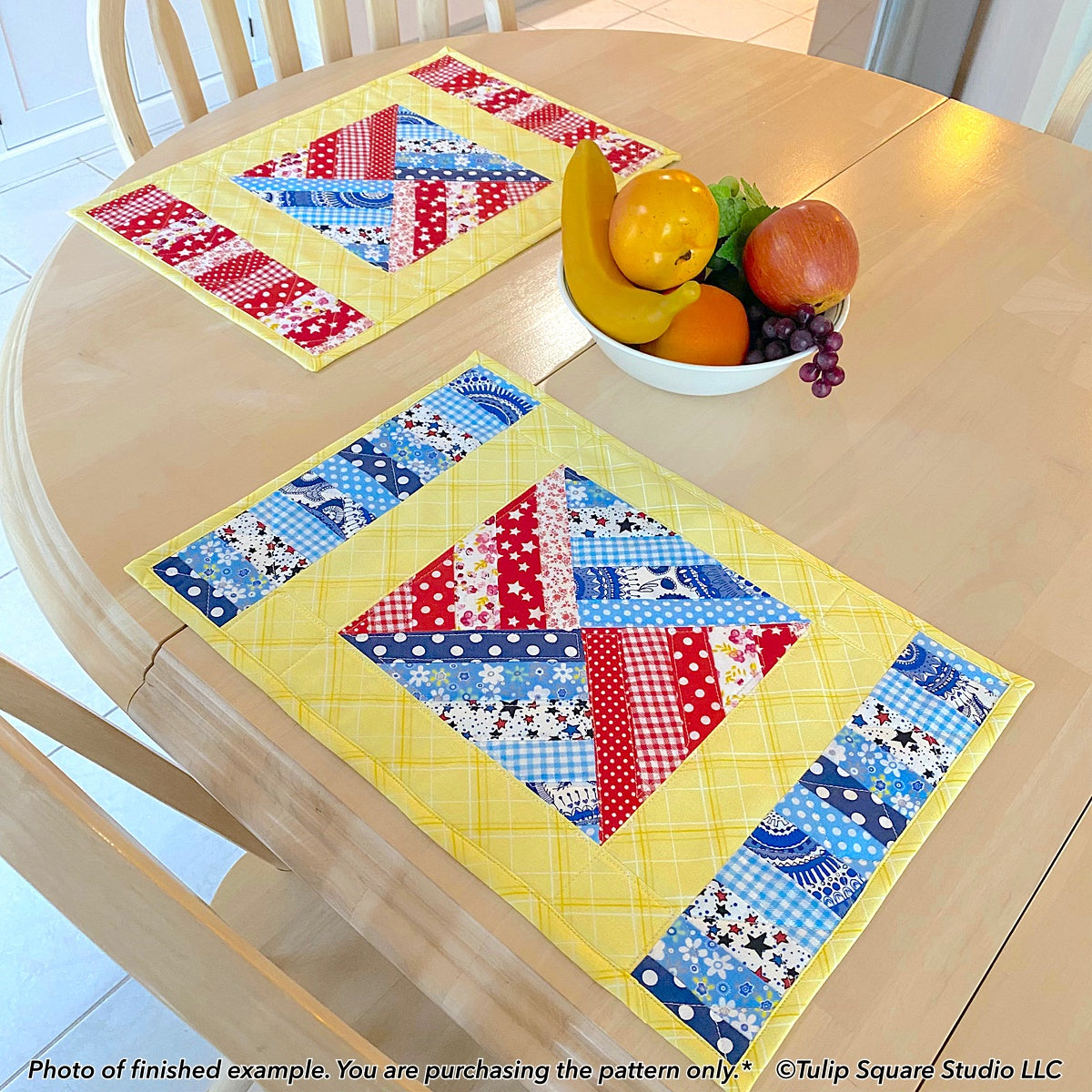 615 RAINBOW WEAVE PLACEMATS DIGITAL PATTERN PDF