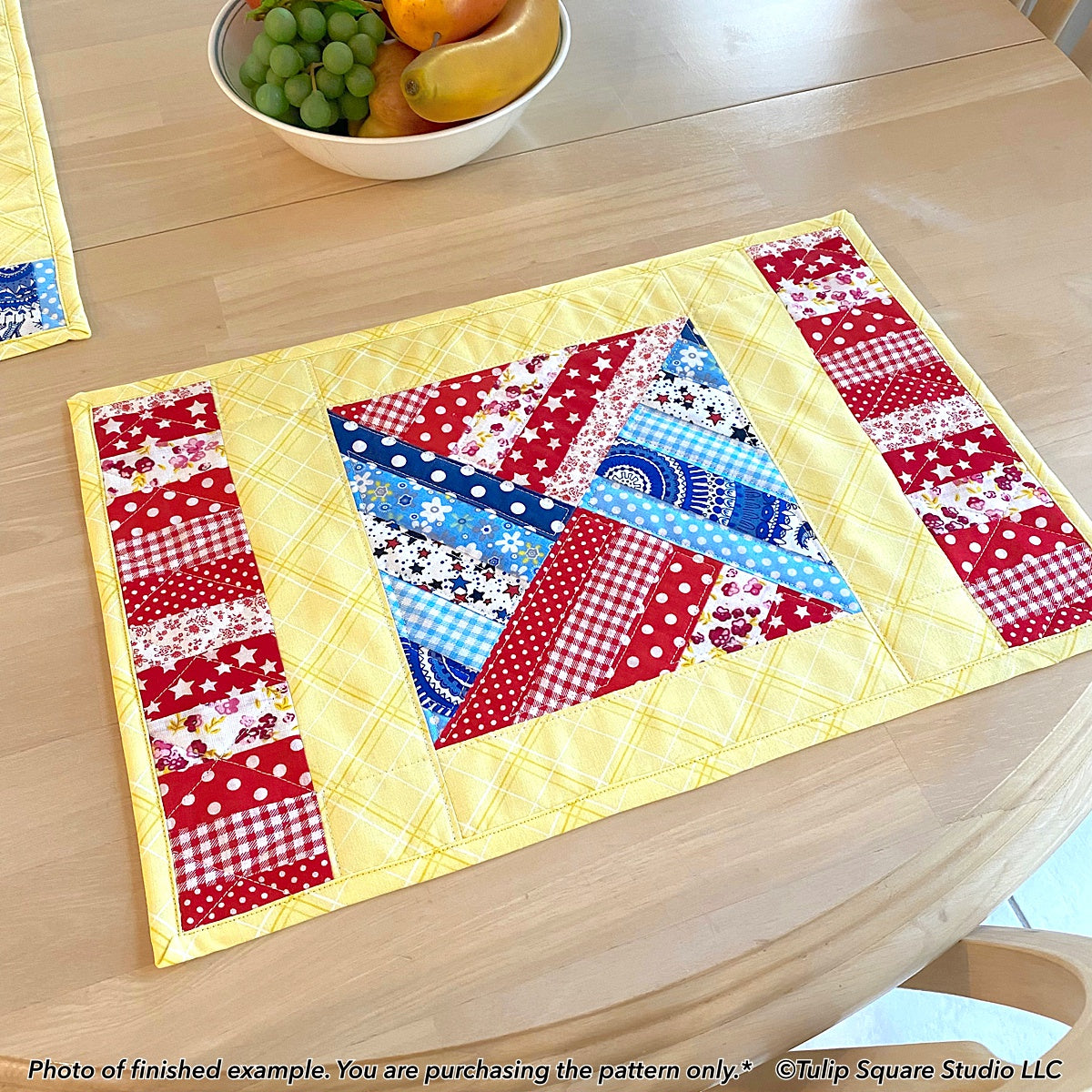 615 RAINBOW WEAVE PLACEMATS DIGITAL PATTERN PDF