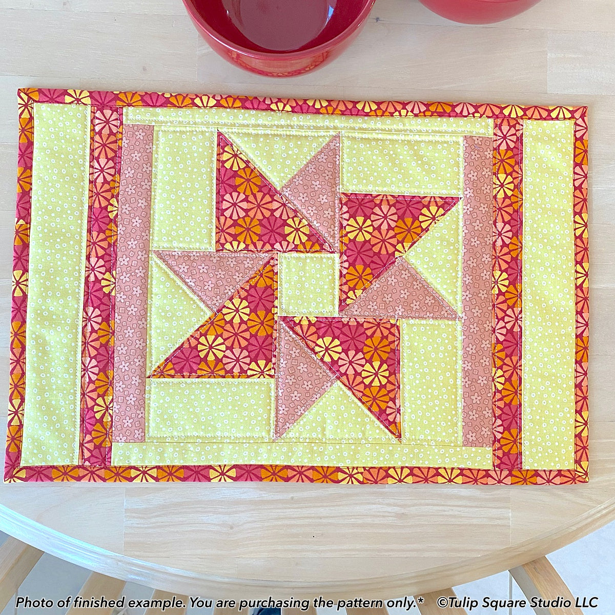 616 SPINNING STAR PLACEMATS DIGITAL PATTERN PDF