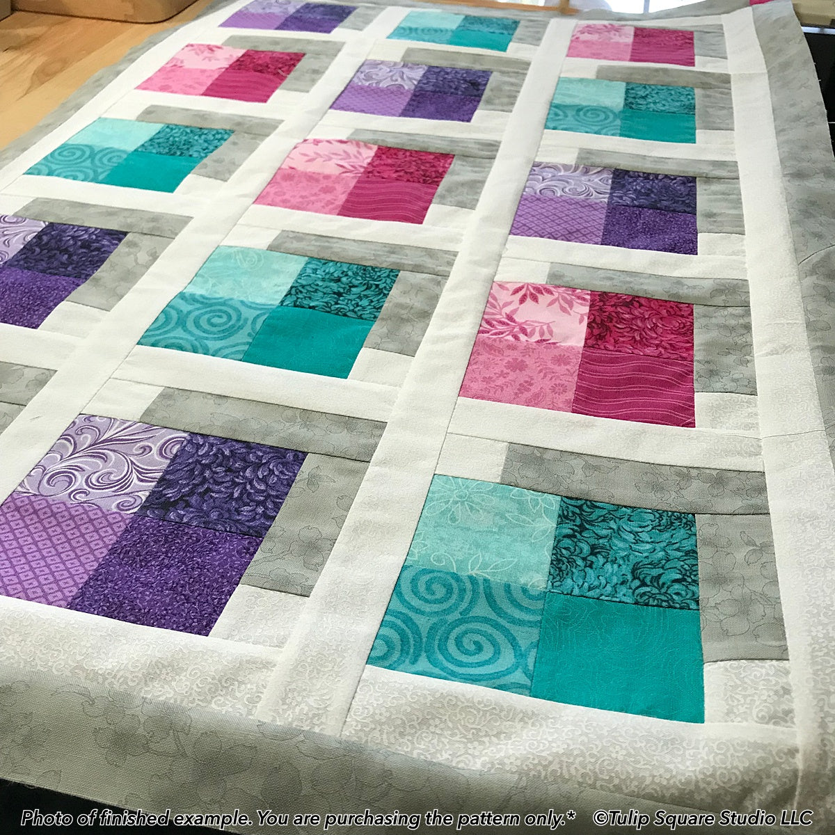 612 SHADOW BOXES TABLE TOPPER DIGITAL PATTERN PDF