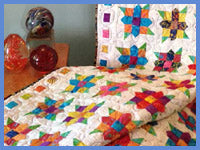 528 FLOWERS SQUARED LAP QUILT DIGITAL PATTERN PDF