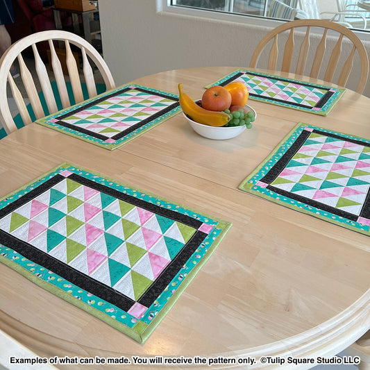 620 COLOR BLIZZARD PLACEMATS DIGITAL PATTERN PDF