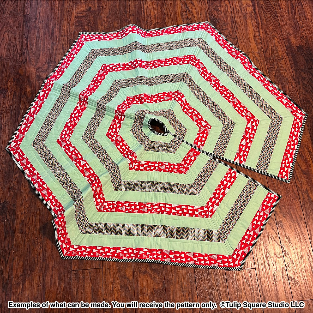 636 EASY HOLIDAY TREE SKIRT DIGITAL PATTERN PDF