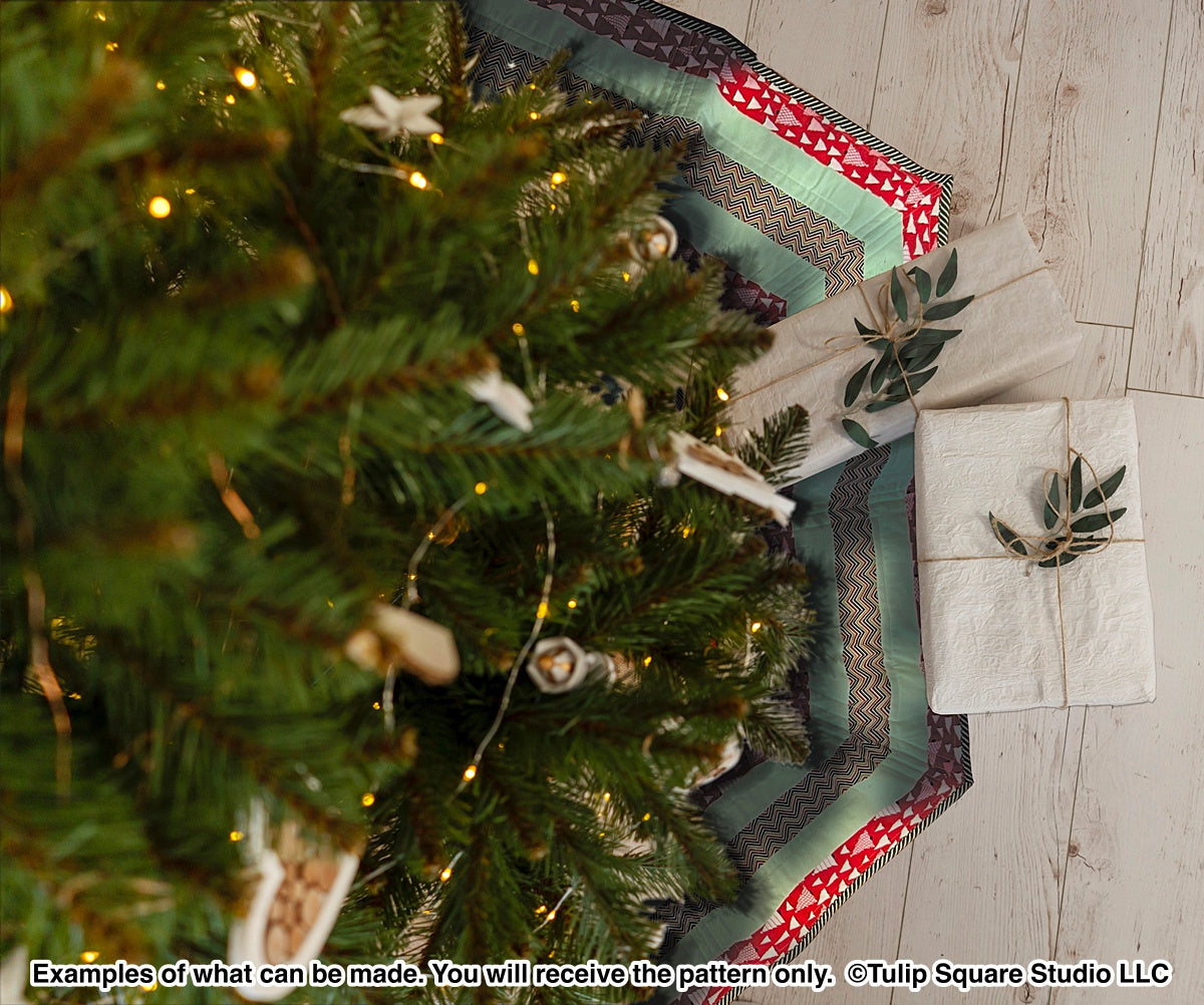 636 EASY HOLIDAY TREE SKIRT DIGITAL PATTERN PDF