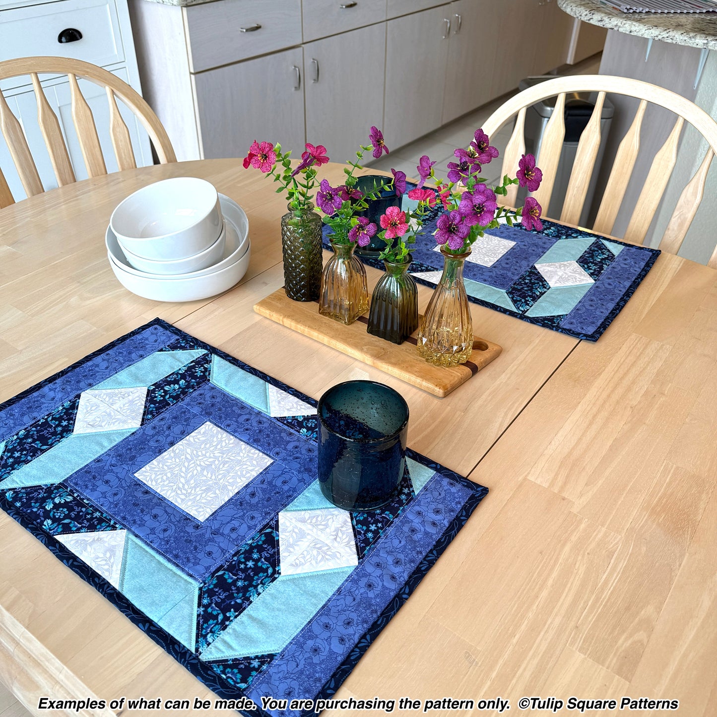 643 DIAMOND DIMENSIONS PLACEMATS DIGITAL PATTERN PDF