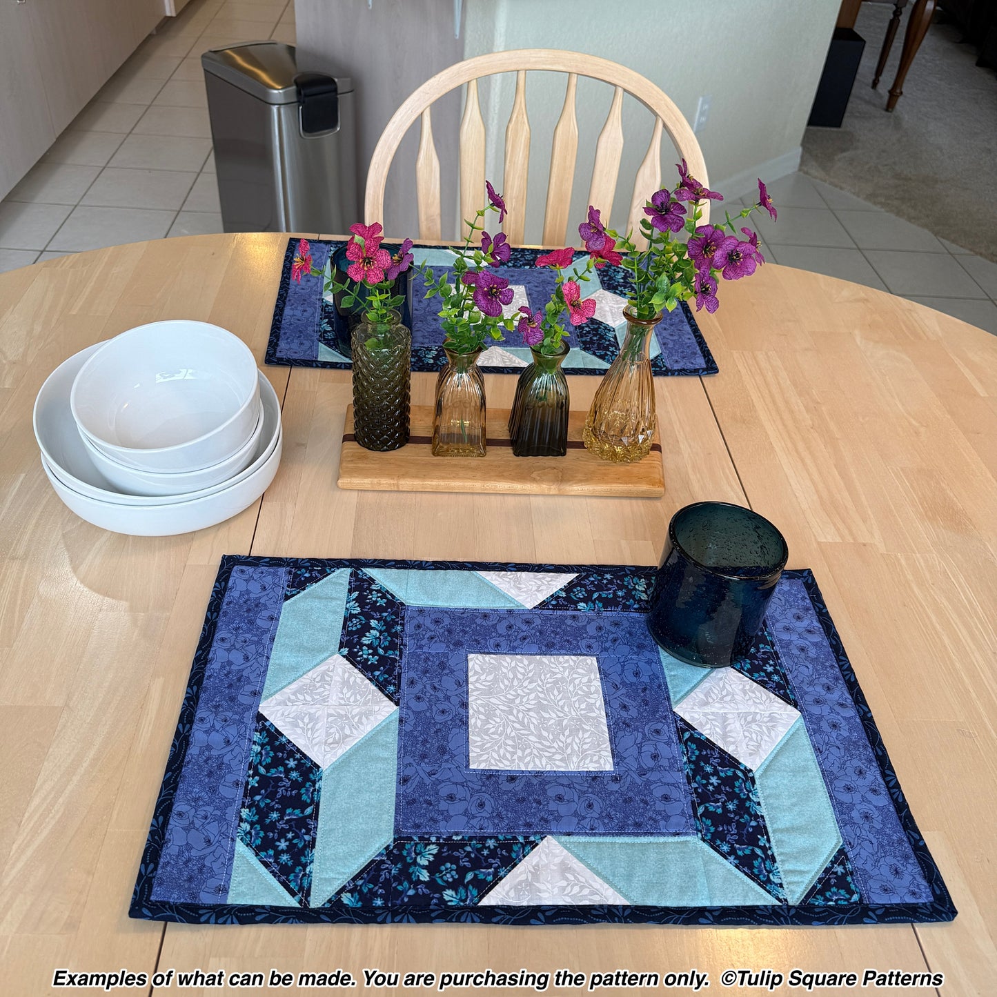 643 DIAMOND DIMENSIONS PLACEMATS DIGITAL PATTERN PDF