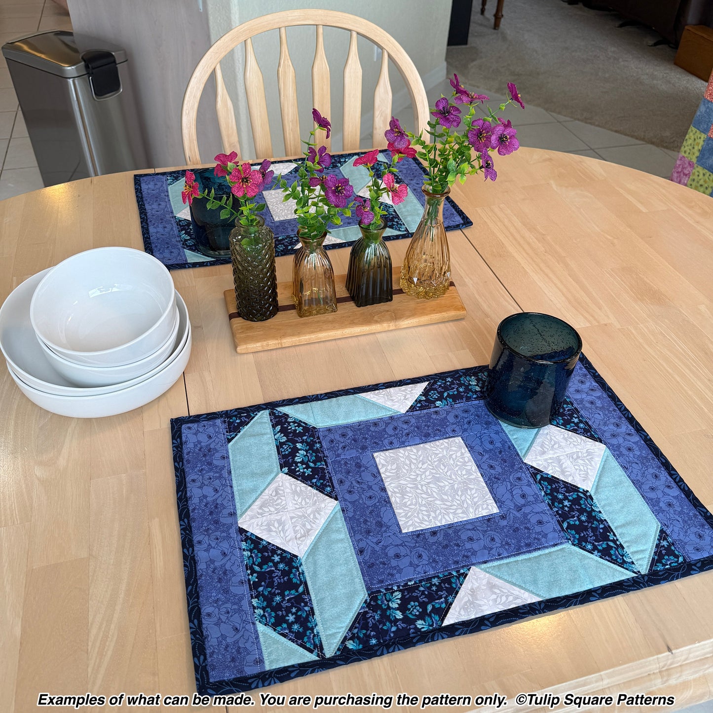 643 DIAMOND DIMENSIONS PLACEMATS DIGITAL PATTERN PDF