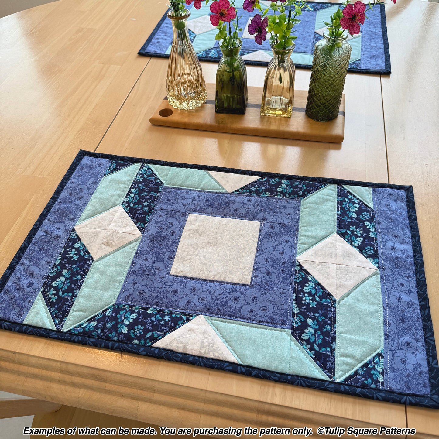 643 DIAMOND DIMENSIONS PLACEMATS DIGITAL PATTERN PDF