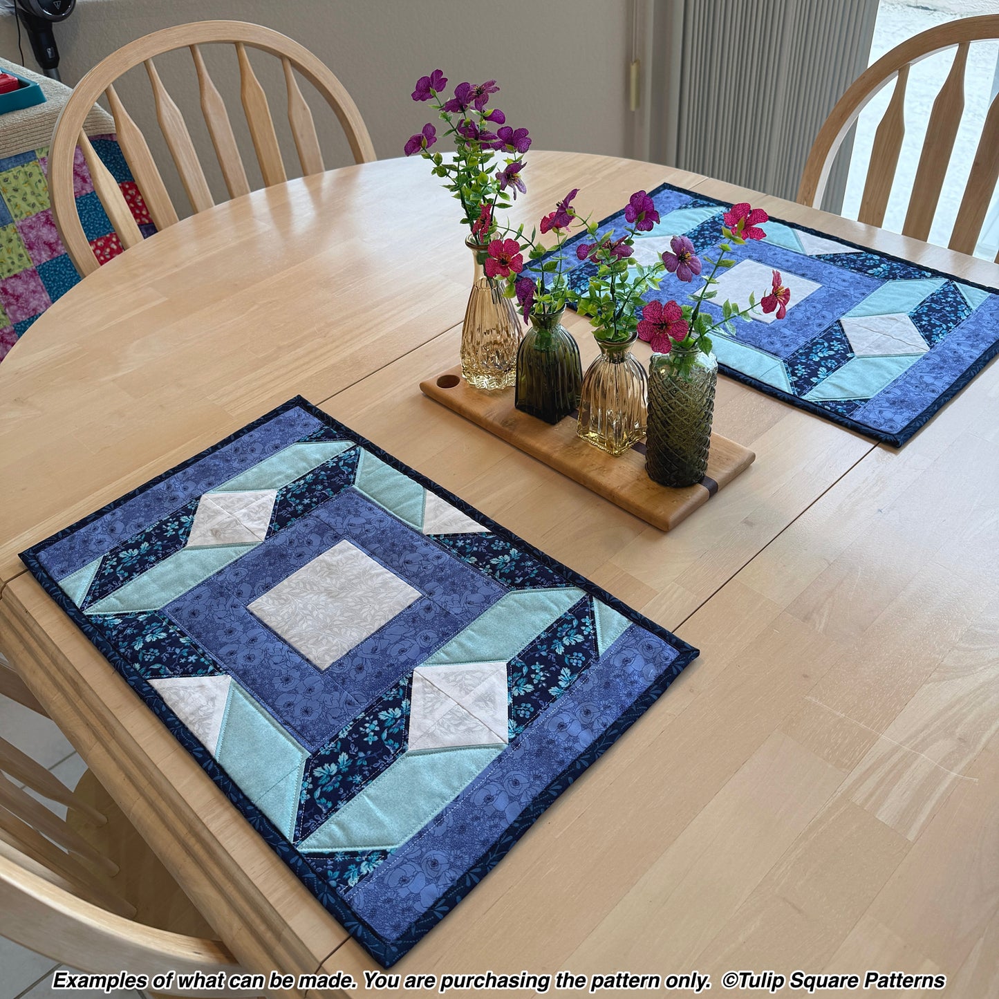 643 DIAMOND DIMENSIONS PLACEMATS DIGITAL PATTERN PDF