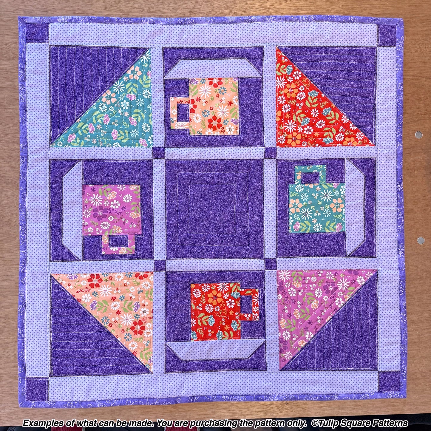 644 COFFEE IN THE GARDEN TABLE TOPPER DIGITAL PATTERN PDF