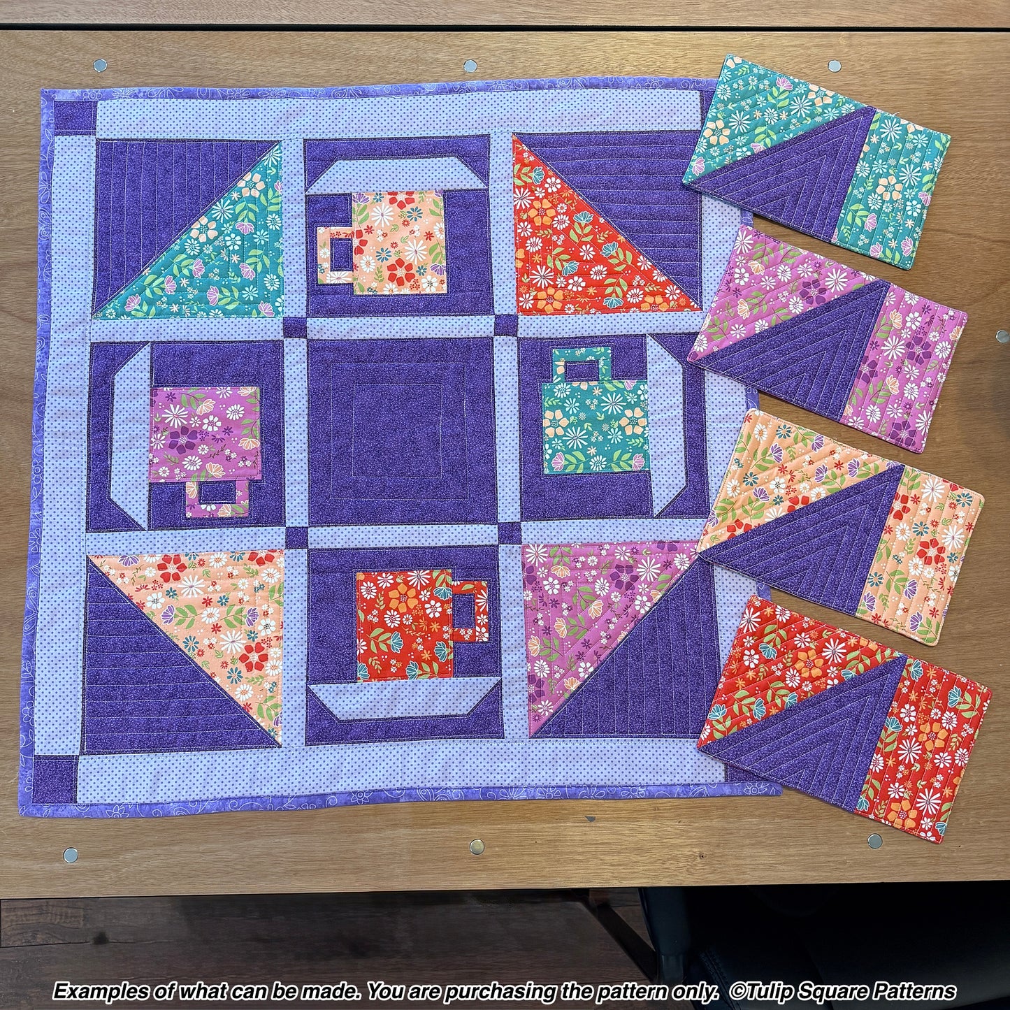 644 COFFEE IN THE GARDEN TABLE TOPPER DIGITAL PATTERN PDF