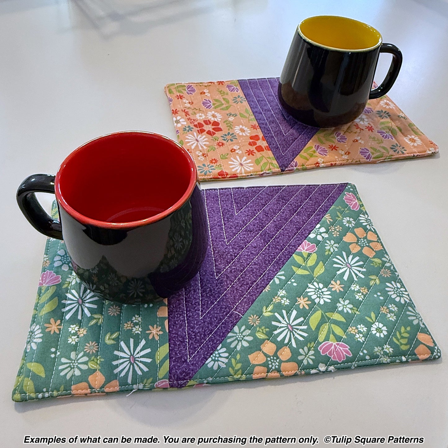 644 COFFEE IN THE GARDEN TABLE TOPPER DIGITAL PATTERN PDF