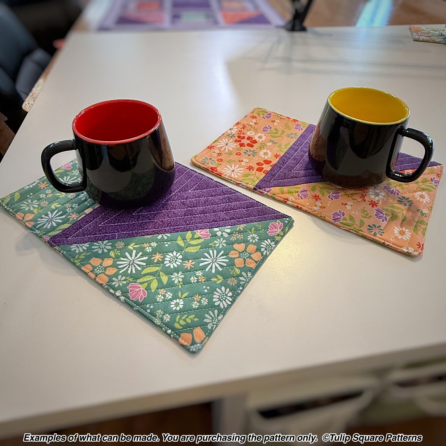 644 COFFEE IN THE GARDEN TABLE TOPPER DIGITAL PATTERN PDF