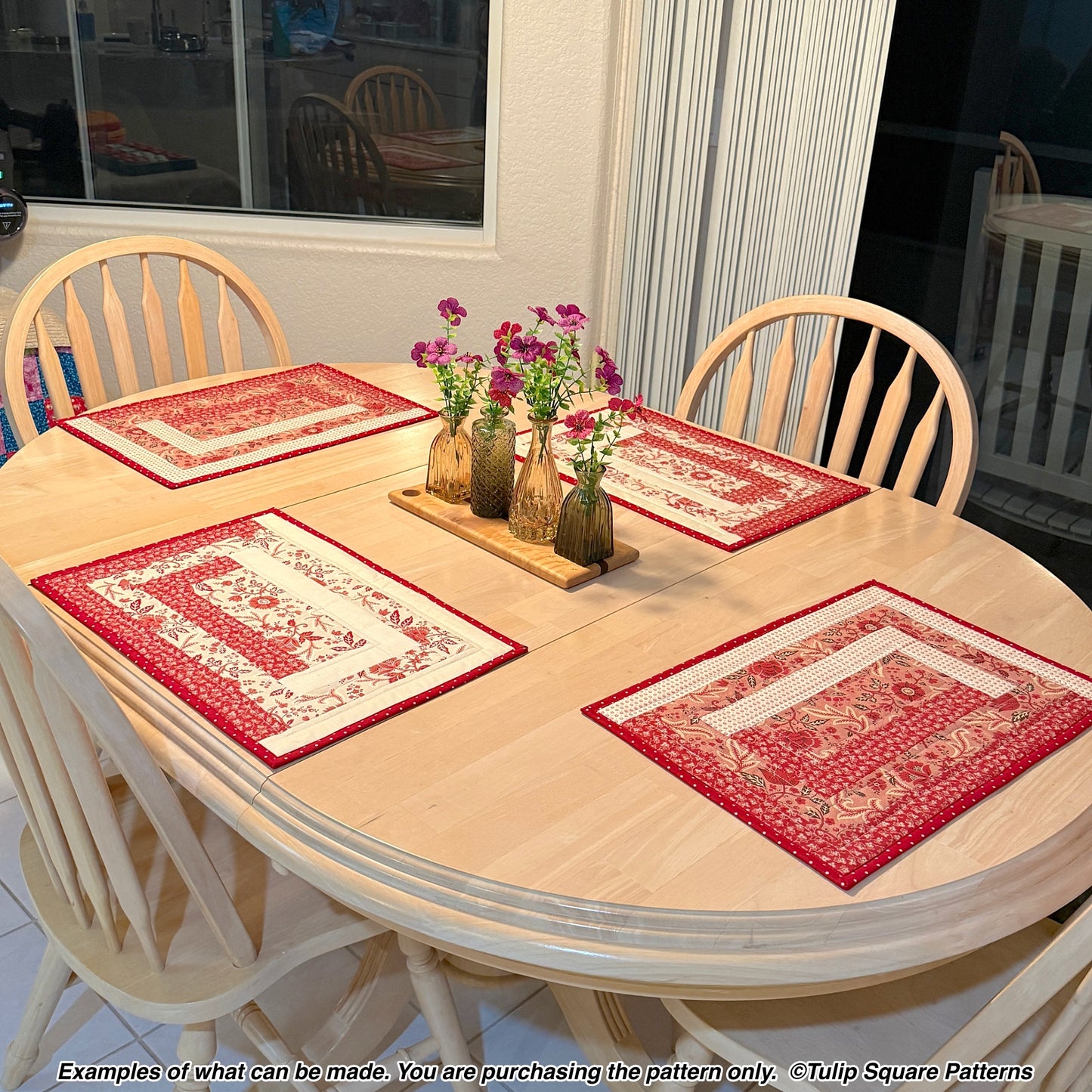 645 LINEAR GARDEN PLACEMATS DIGITAL PATTERN PDF