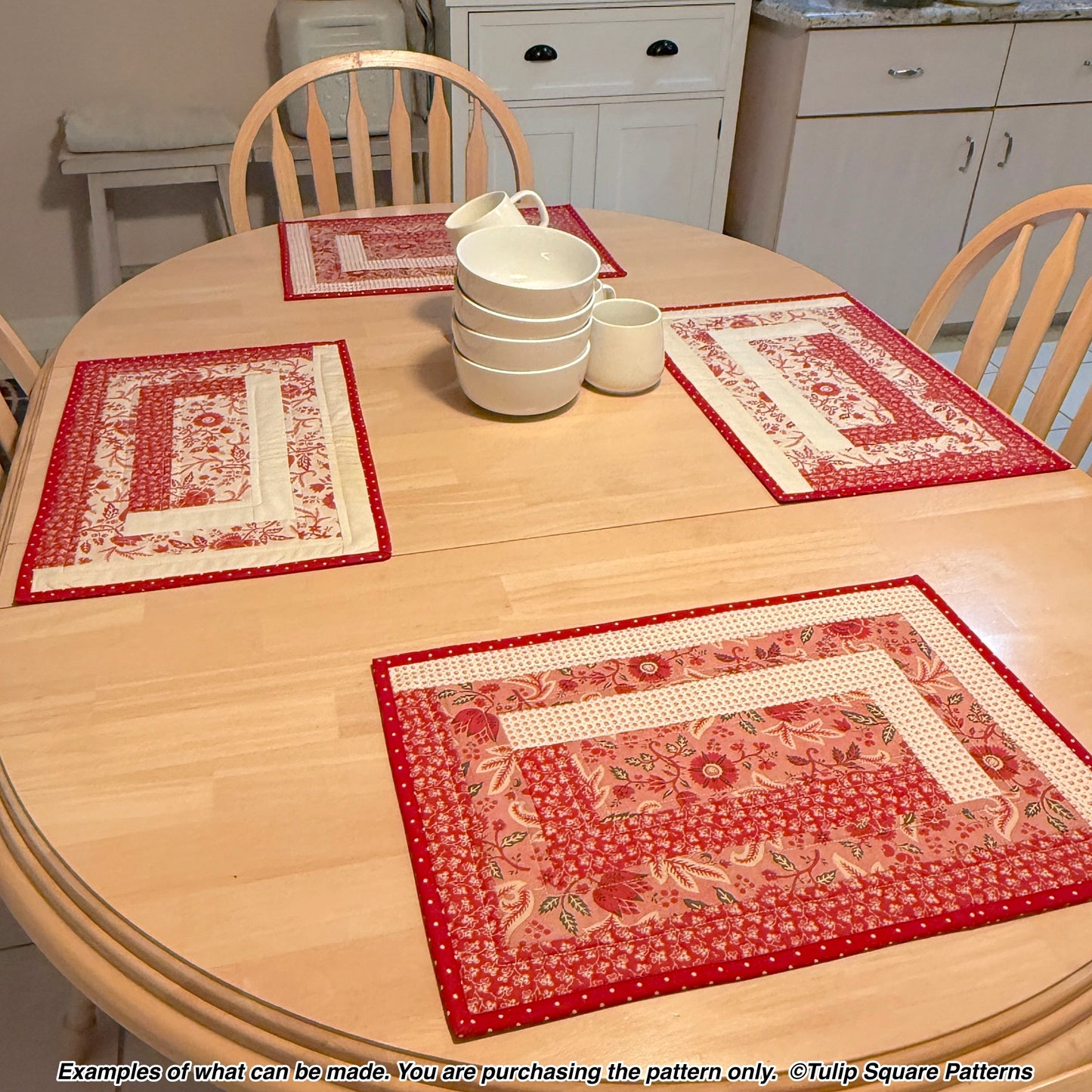 645 LINEAR GARDEN PLACEMATS DIGITAL PATTERN PDF
