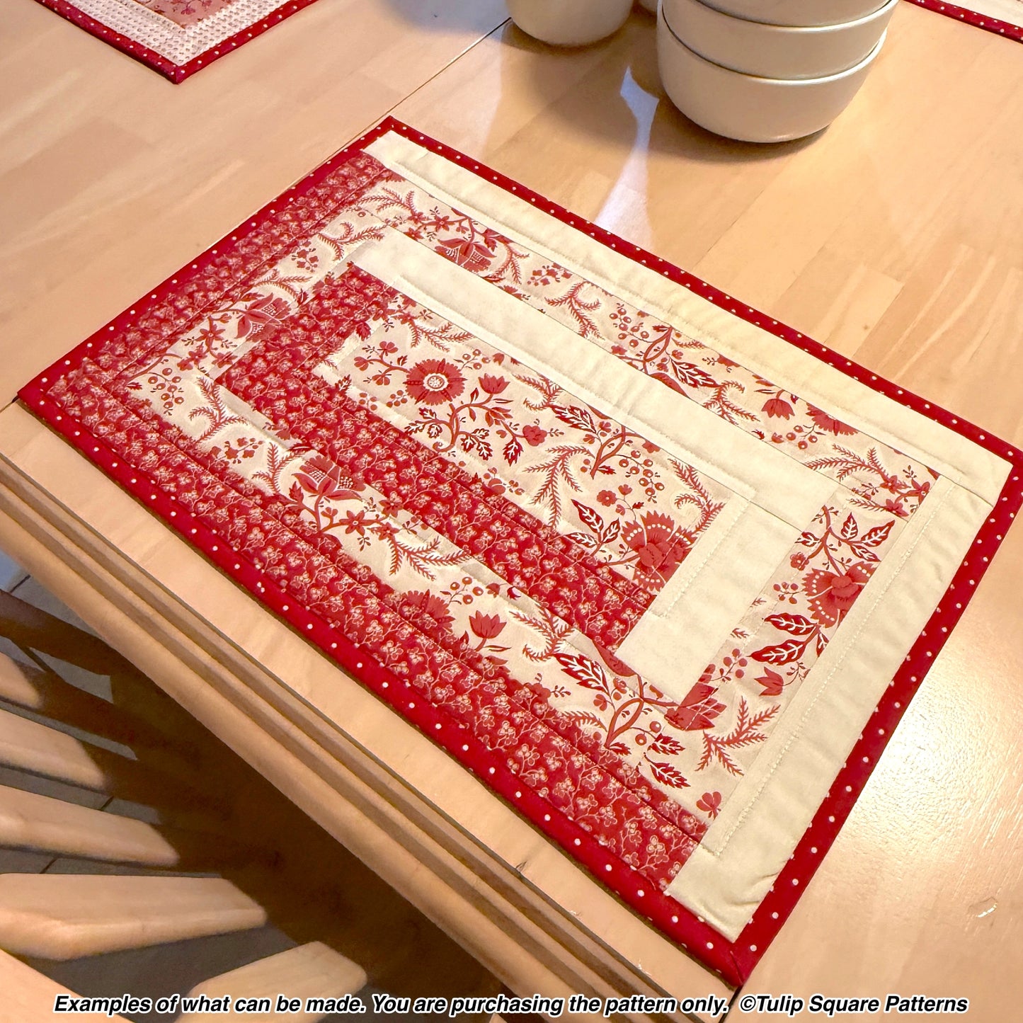 645 LINEAR GARDEN PLACEMATS DIGITAL PATTERN PDF