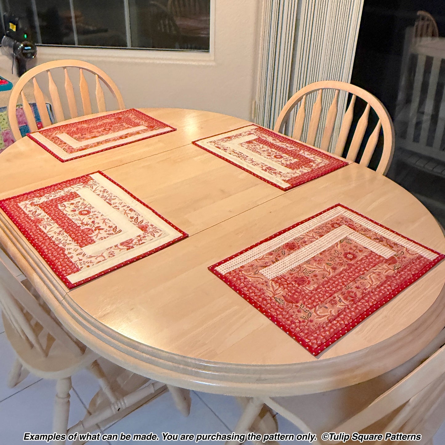 645 LINEAR GARDEN PLACEMATS DIGITAL PATTERN PDF