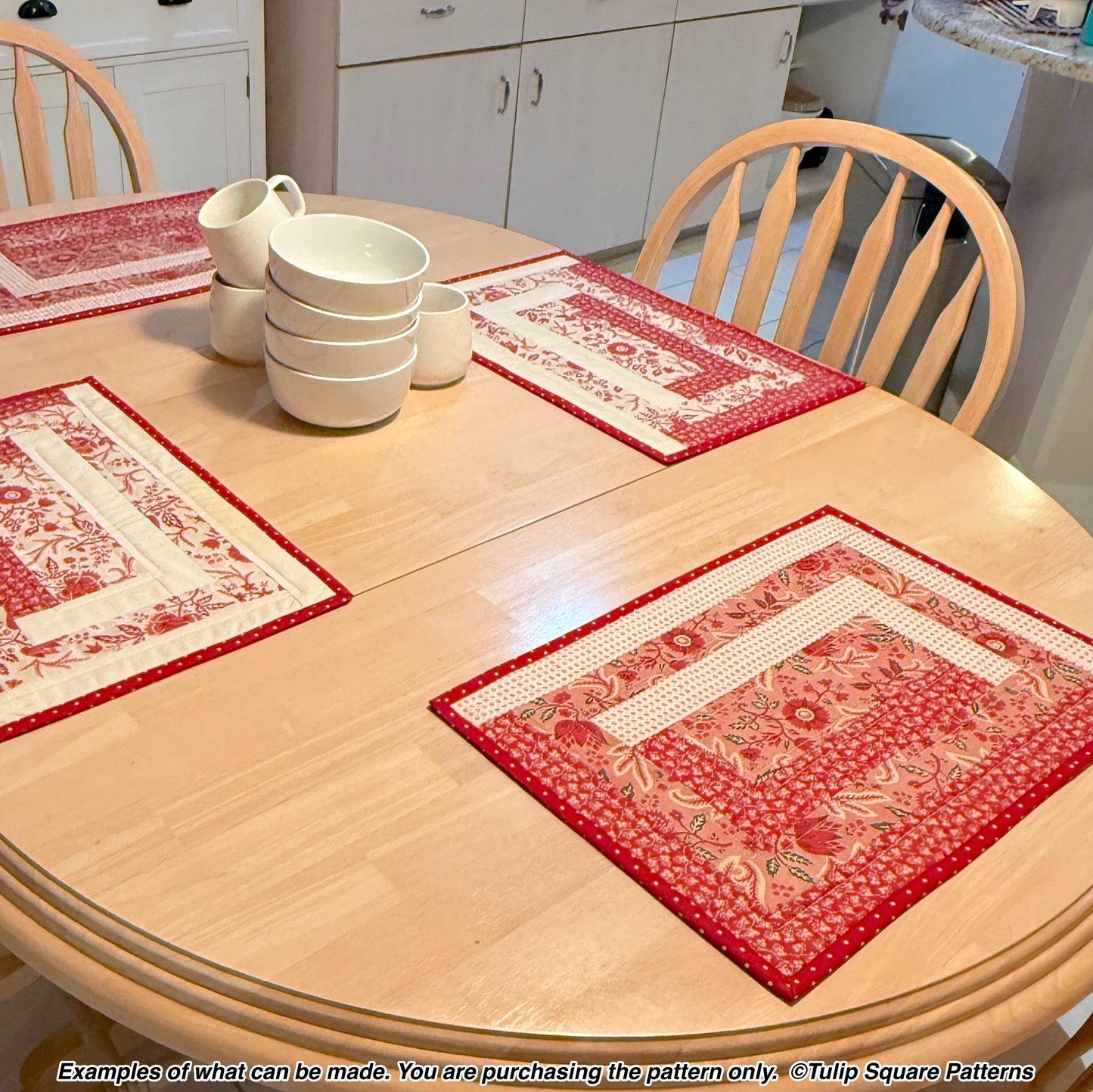 645 LINEAR GARDEN PLACEMATS DIGITAL PATTERN PDF