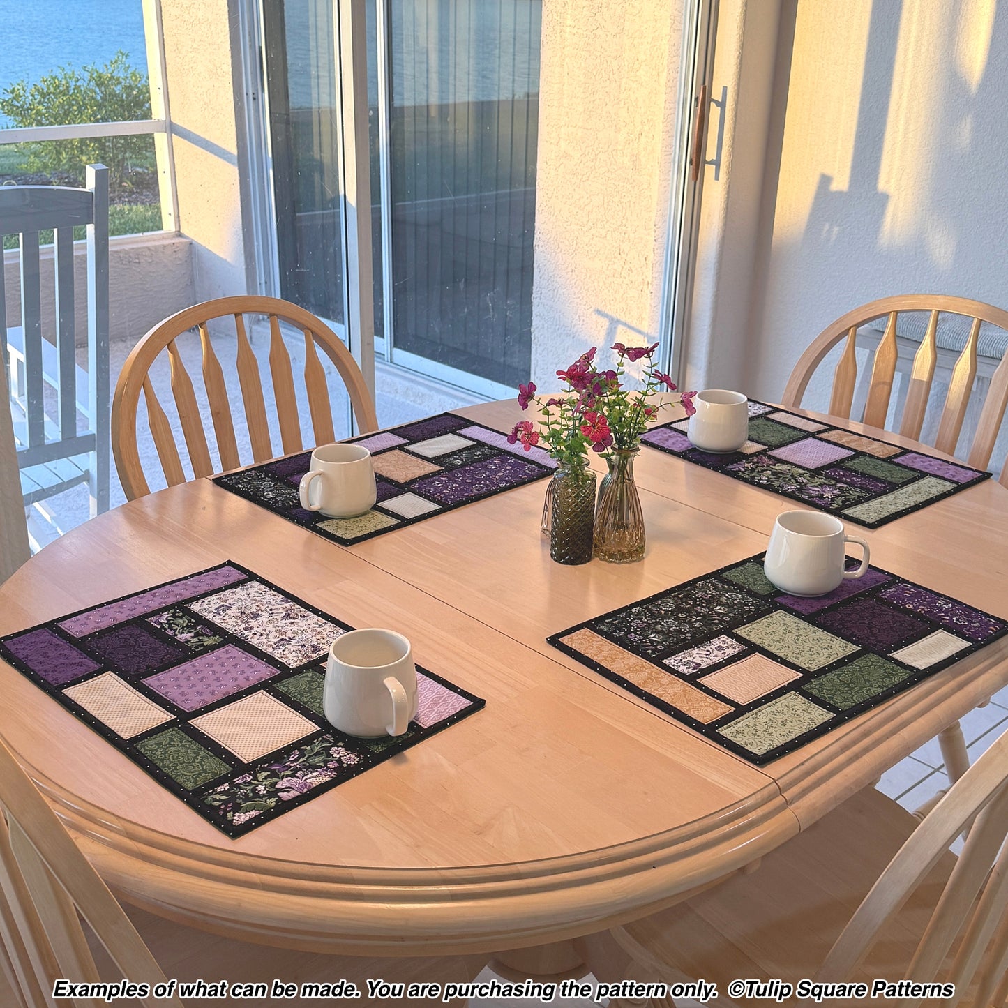 648 COBBLESTONE PATH QUILTED PLACEMATS DIGITAL PATTERN PDF