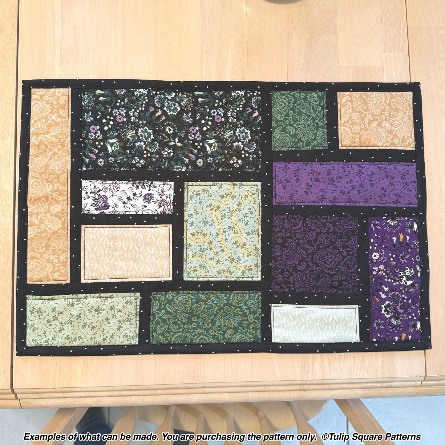 648 COBBLESTONE PATH QUILTED PLACEMATS DIGITAL PATTERN PDF